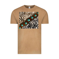 Vintage Camel zebra gemstone leather Vintage Tee - BarkalooDesign