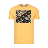 Vintage Mustard zebra gemstone leather Vintage Tee - BarkalooDesign