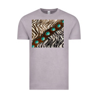 Vintage Zinc zebra gemstone leather Vintage Tee - BarkalooDesign