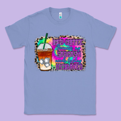 Iced Coffee Sarcasm Classic Tee Designed By Racoondesign