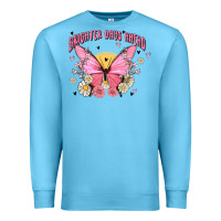 Ocean Blue brighter days ahead Premium Sweatshirt - MaliasSmallBusiness