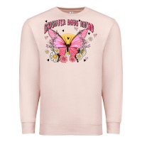 Pale Pink brighter days ahead Premium Sweatshirt - MaliasSmallBusiness