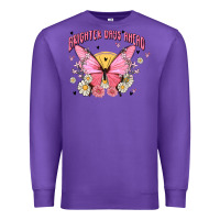 Purple brighter days ahead Premium Sweatshirt - MaliasSmallBusiness