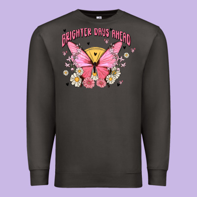 Brighter Days Ahead Premium Sweatshirt Designed By Maliassmallbusiness