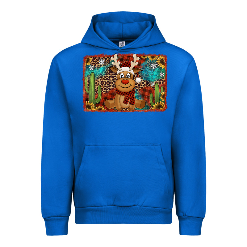 Western Christmas Reindeer With Background Urban Hoodie by Jasminsmagicworld | Teevron