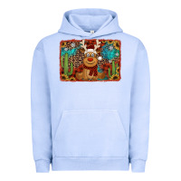 Pigment Grape Ice western christmas reindeer with background Urban Hoodie - Jasminsmagicworld