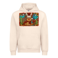 Sandshell western christmas reindeer with background Urban Hoodie - Jasminsmagicworld