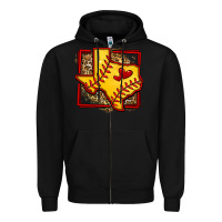 Black leopard softball texas map Zipper Hoodie - Jasminsmagicworld