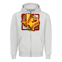 Leopard Softball Texas Map Zipper Hoodie | Teevron