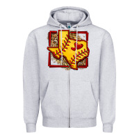 Heather Grey leopard softball texas map Zipper Hoodie - Jasminsmagicworld