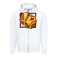 White leopard softball texas map Zipper Hoodie - Jasminsmagicworld