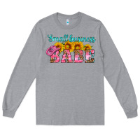 Heather Grey small business babe Long Sleeve Tee - HRA Design Shop