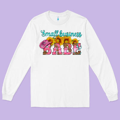Small Business Babe Long Sleeve Tee Designed By Hra Design Shop
