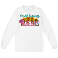 White small business babe Long Sleeve Tee - HRA Design Shop