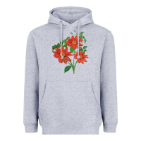 Heather Grey tithonia fiesta del sol sunflower Heavyweight Hoodie - LillyAllenDesigns