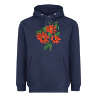 Navy tithonia fiesta del sol sunflower Heavyweight Hoodie - LillyAllenDesigns