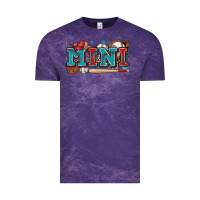 Cloud Purple mini baseball Vintage Tee - Zillion Design Studio