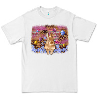 White easter bunny egg leopard background Premium Tee - Artiststas