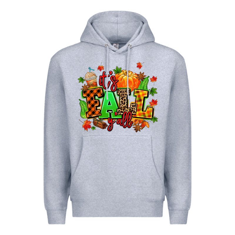 Its Fall Yall Premium Hoodie by MaliasSmallBusiness | Teevron