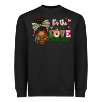 Sorority Colors It's The Self Love For Me Afro Wom Heavyweight Sweatshirt | Teevron