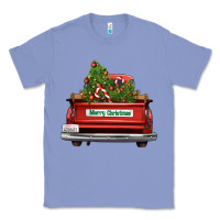Colony Blue Christmas trees truck Classic Tee - FaDigitalArtStudio