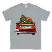 Heather Grey Christmas trees truck Classic Tee - FaDigitalArtStudio