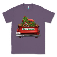 Lavender Christmas trees truck Classic Tee - FaDigitalArtStudio