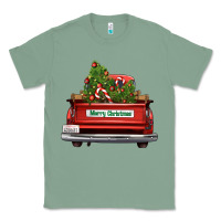 Sage Christmas trees truck Classic Tee - FaDigitalArtStudio