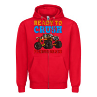 Red ready to crush fourth grade Zipper Hoodie - Artiststas