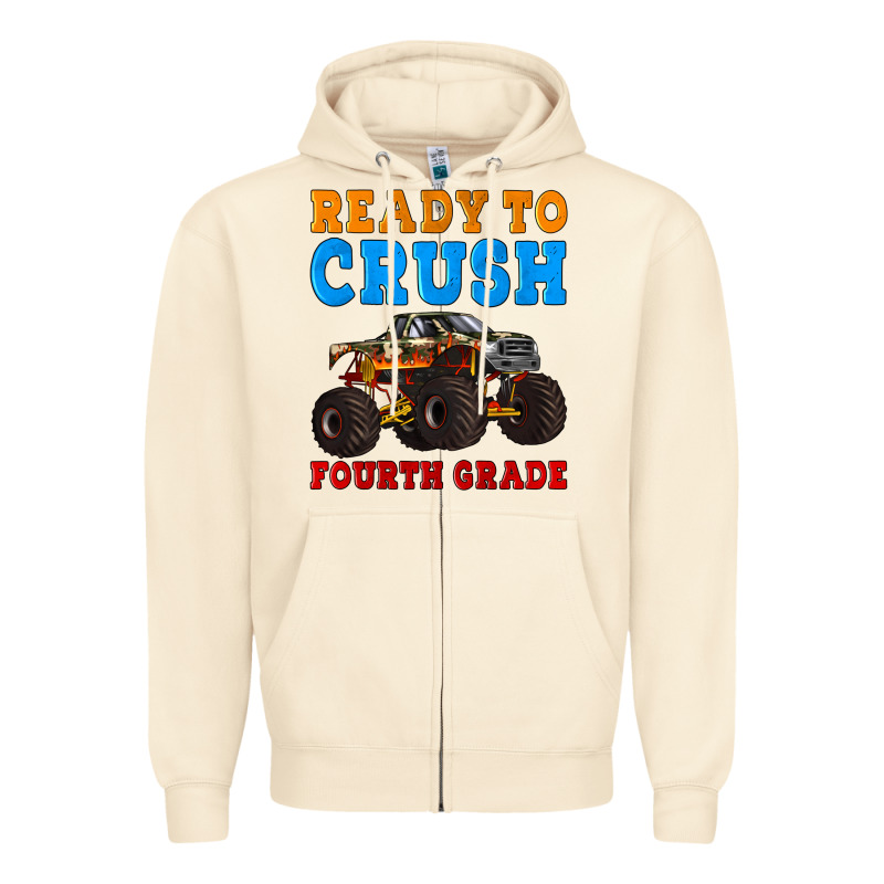 Ready To Crush Fourth Grade Zipper Hoodie by Artiststas | Teevron