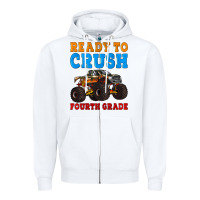 White ready to crush fourth grade Zipper Hoodie - Artiststas