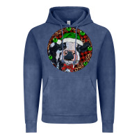 Vintage Denim Baby Cow Christmas Vintage Hoodie - RanaPortraitStore