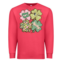 Cardinal st patricks day clover Premium Sweatshirt - MaliasSmallBusiness