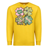 Lemon st patricks day clover Premium Sweatshirt - MaliasSmallBusiness