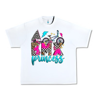 White bmx princess Urban Heavy Tee - Zillion Design Studio