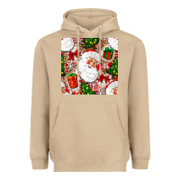 Mushroom Christmas Santa Claus and gift box Heavyweight Hoodie - NancyCooperArtShop