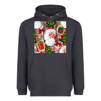Smoke Christmas Santa Claus and gift box Heavyweight Hoodie - NancyCooperArtShop