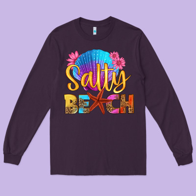 Salty Beach Long Sleeve Tee Designed By Hra Design Shop