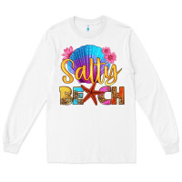 White salty beach Long Sleeve Tee - HRA Design Shop
