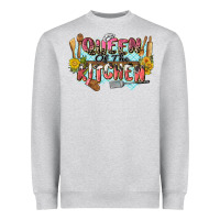 Heather Grey queen of the kitchen Heavyweight Sweatshirt - Zillion Design Studio