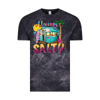 Cloud Black always salty with caravan Vintage Tee - texasbilliewilder