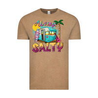 Vintage Coffee always salty with caravan Vintage Tee - texasbilliewilder