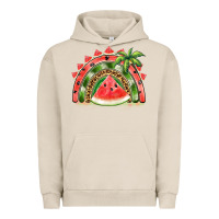 Pigment French Oak watermelon slice  rainbow Urban Hoodie - BarkalooDesign