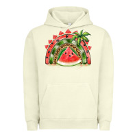 Pigment Pistachio watermelon slice  rainbow Urban Hoodie - BarkalooDesign