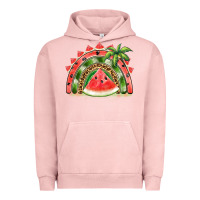 Pigment Salmon watermelon slice  rainbow Urban Hoodie - BarkalooDesign