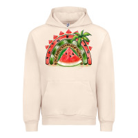 Sandshell watermelon slice  rainbow Urban Hoodie - BarkalooDesign