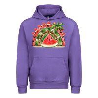 Tulip watermelon slice  rainbow Urban Hoodie - BarkalooDesign