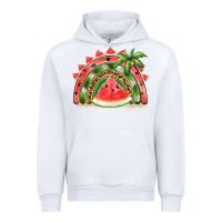 White watermelon slice  rainbow Urban Hoodie - BarkalooDesign