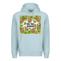 Blue Mist tis the season christmas tree cake Premium Hoodie - MaliasSmallBusiness