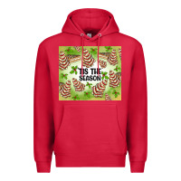 Cardinal tis the season christmas tree cake Premium Hoodie - MaliasSmallBusiness